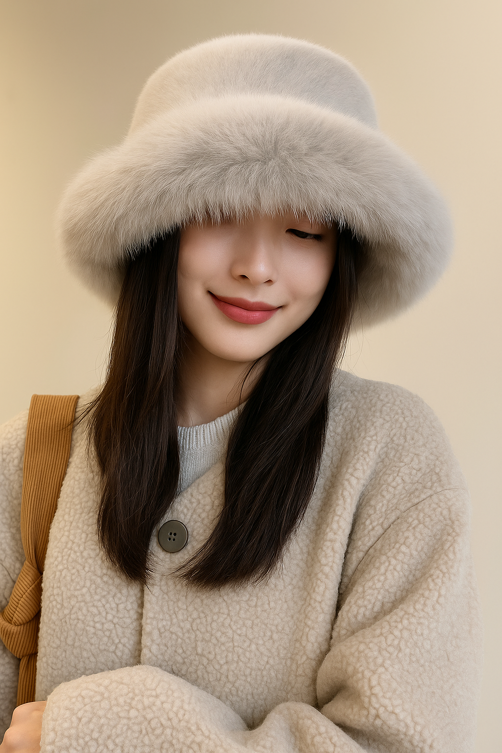 Faux Fur Bucket Hat – Cozy Elegance