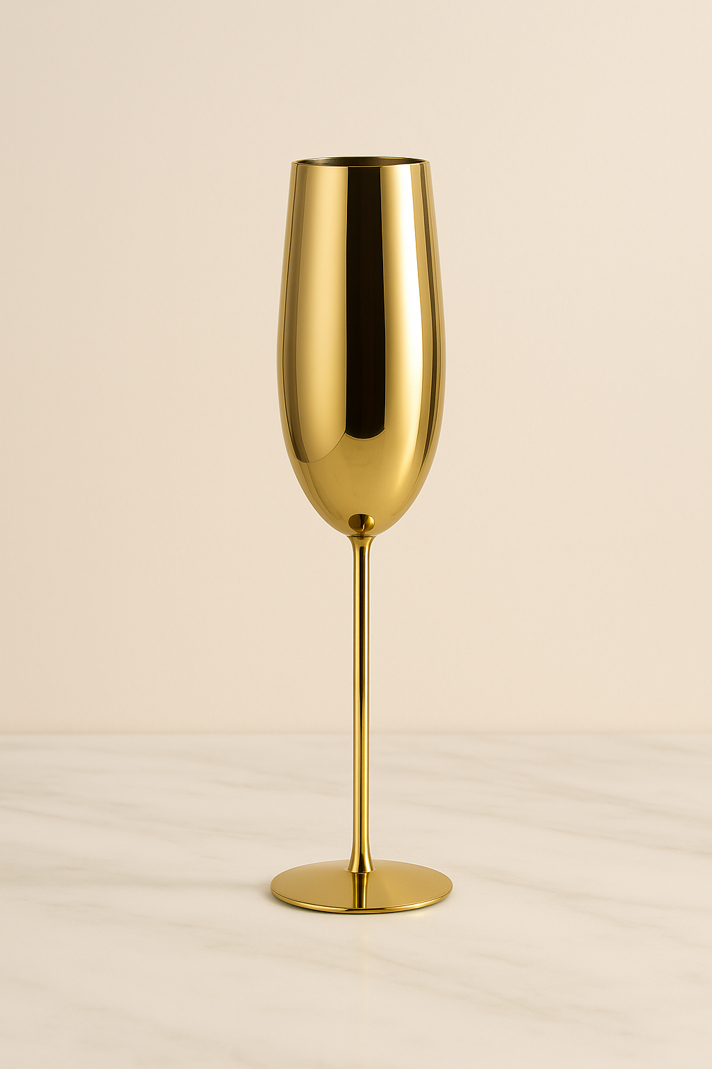 Luxe Bar Set: Stainless Steel Ice Bucket & Flute Duo