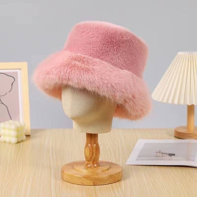 Faux Fur Bucket Hat – Cozy Elegance